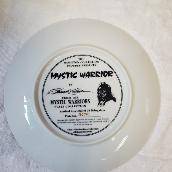 Hamilton Collection "Mystic Warrior" Plate By Chuck Ren - Picture 2 of 3